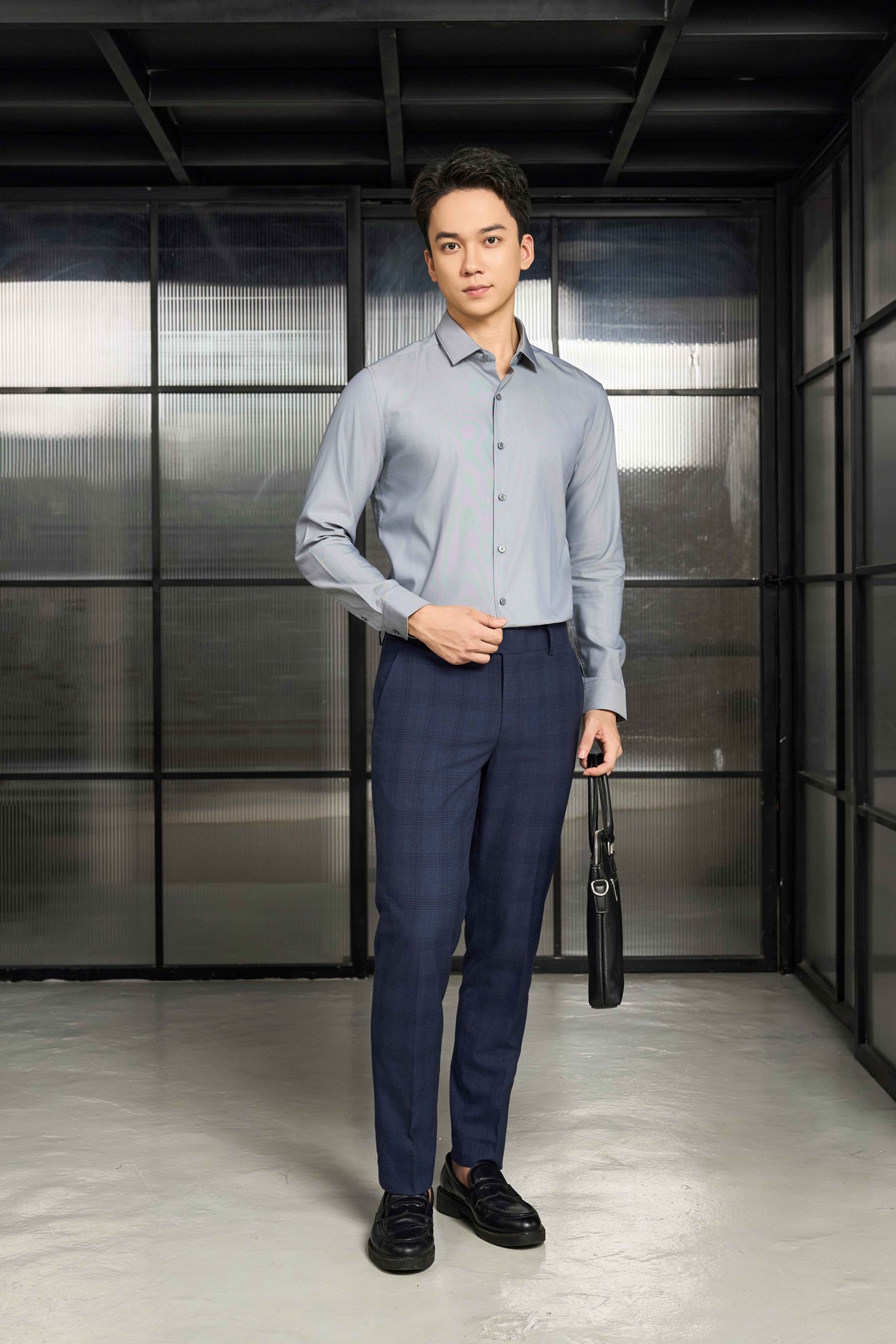 Ảnh của Áo sơ mi dài tay cao cấp Traveller shirt - 238SMB22048
